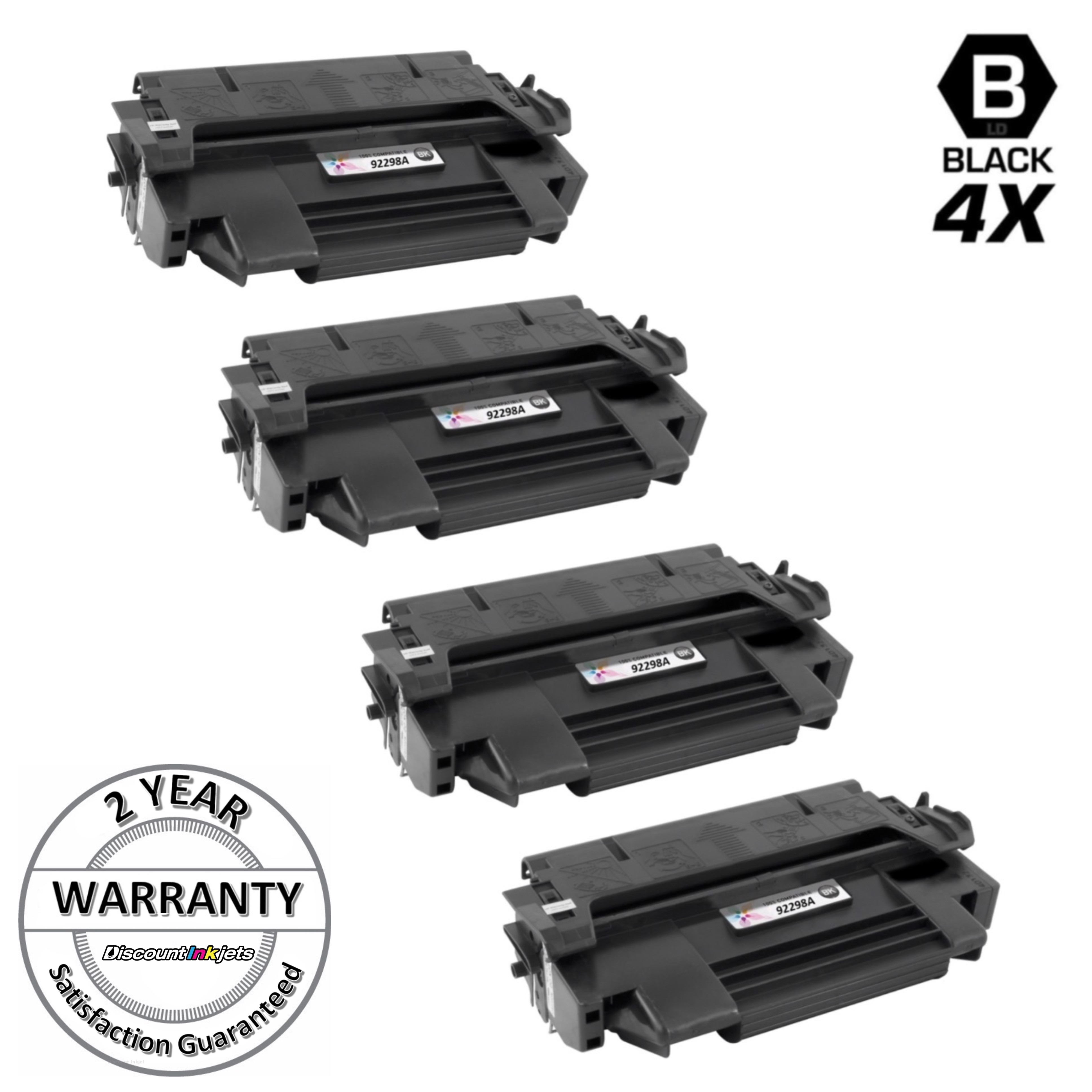 4PK 92298A 98A BLACK Toner for HP LaserJet 4, 4 Plus, 4m Plus, 4m, 5, 5m, 5se 5n | eBay